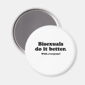 BISEXUALS DOEN HET BETER (MET IEDEREEN) MAGNEET (Voorkant / Achterkant)