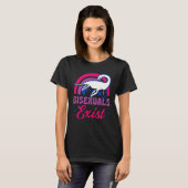 Bisexuals Exist Bisexual Loch Ness Monster Pride R T-shirt (Voorkant volledig)