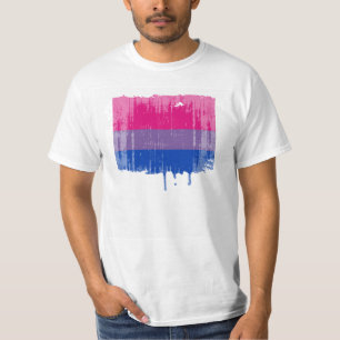 BISEXUEEL NIET-VERBETERD ONTWERP VOOR PRIDE T-SHIRT