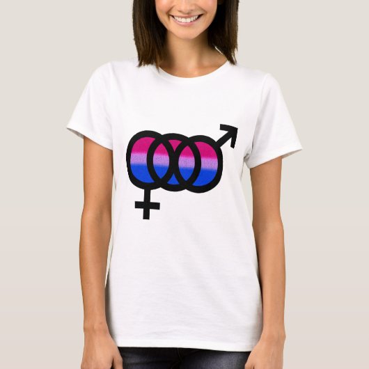 Bisexueel symbool t-shirt (Voorkant)