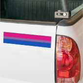 BISEXUELE VLAGBAR VOOR DE BISEXUT BUMPERSTICKER (Op Truck)