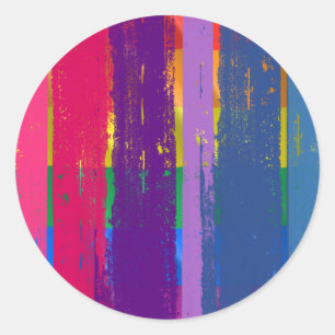 BISEXUT PRIDE INK BAR -.png Ronde Sticker