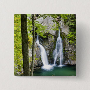 Bish Bash Falls in Bish Bash Falls State Park Vierkante Button 5,1 Cm