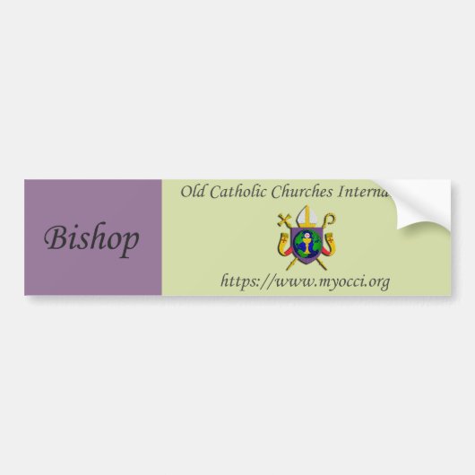 Bishop Bumpersticker (Voorkant)