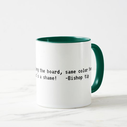 Bishop chess tip mug (Devant droit)