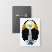 Bishop Rock Lighthouse Button (Voorkant / Achterkant)