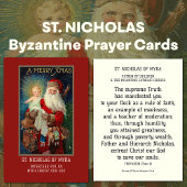 BISHOP ST. NICHOLAS DE MYRA PRAYER CARTES SAINES
