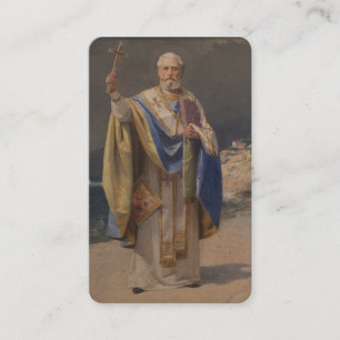 BISHOP ST. NICHOLAS DE MYRA PRAYER CARTES SAINES