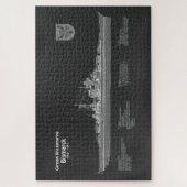 Bismarck - Battleship Blueprint Plannen PD Legpuzzel (Verticaal)