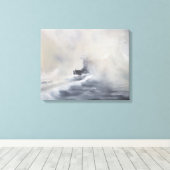 Bismarck heeft haar overtuigingen op 25 mei 1941 v canvas afdruk (Insitu (Houten vloer))