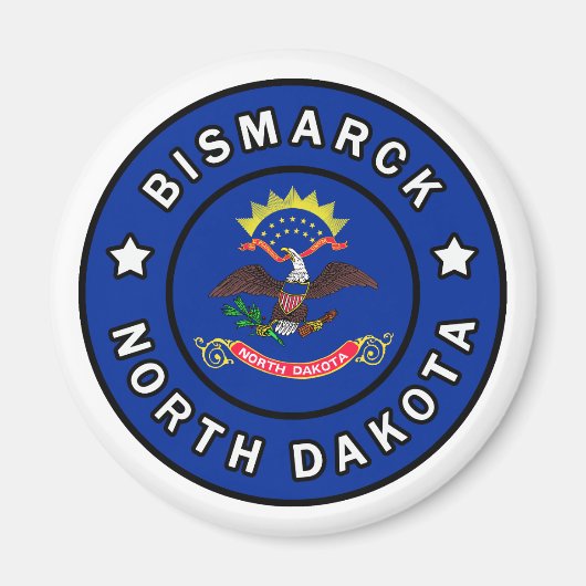 Bismarck North Dakota Magneet (Voorkant)