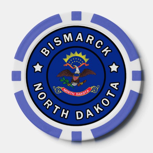 Bismarck North Dakota Poker Chips (Voorkant)