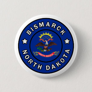 Bismarck North Dakota Ronde Button 5,7 Cm