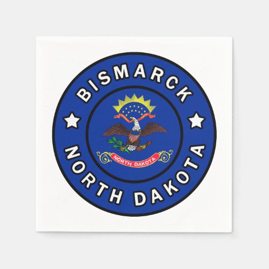 Bismarck North Dakota Servet (Voorkant)