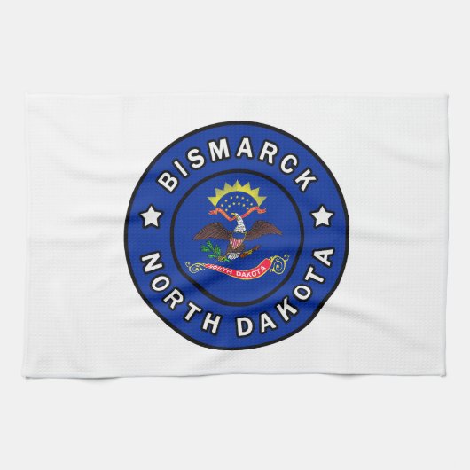 Bismarck North Dakota Theedoek (Horizontaal)