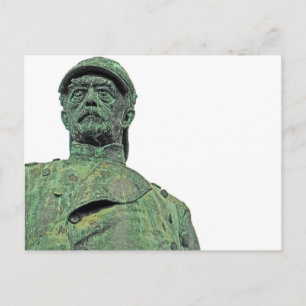 Bismarck Standbeeld, Berlijn, Hoofd, Witte Rug(bs2 Briefkaart