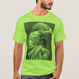 Bismarck Statue, Berlijn, Griekse God Atlas, Gray  T-shirt