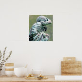 Bismarck Statue, Berlijn, Griekse god atlas, Groen Poster (Keuken)