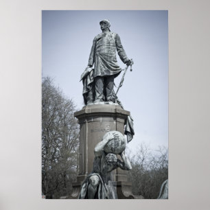Bismarckmonument in Berlijn Poster