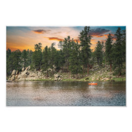 Bismark Lake in het Black Hills National Forest Foto Afdruk