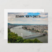 Bismark North Dakota Briefkaart (Voorkant / Achterkant)