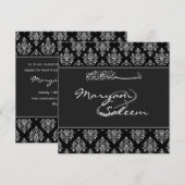 Bismillah faire-part de mariage islamique (Devant / Derrière)