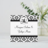 Bismillah faire-part de mariage islamique (Debout devant)