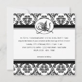 Bismillah faire-part de mariage islamique (Dos)