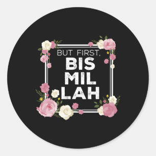 Bismillah Islam voor Moslim Ronde Sticker