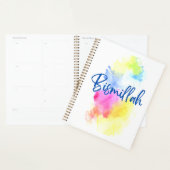 Bismillah Planificateur hebdomadaire/mensuel (Devant avec enveloppe)