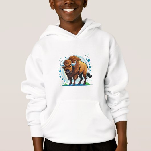 bison à grandes cornes (Devant)