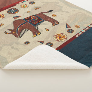 Bison Americana Sherpa Deken