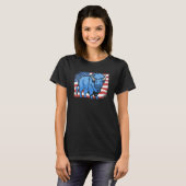 Bison Animal Wildlife American Bison T-shirt (Voorkant volledig)