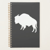 Bison blanc Silhouette animal sauvage (Devant)