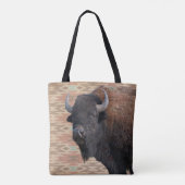 Bison Blanket Canvas tas (Achterkant)