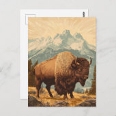 Bison briefkaart (Voorkant / Achterkant)