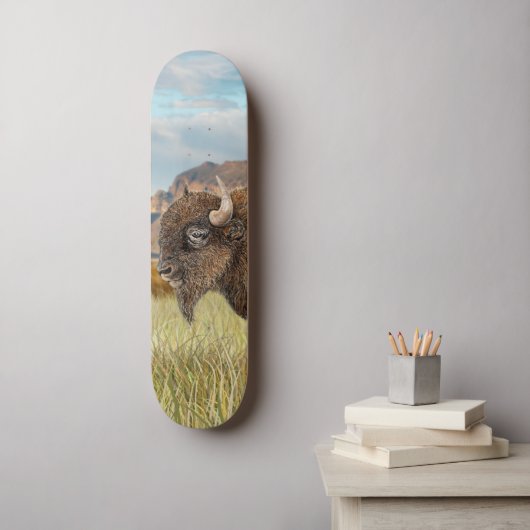 Bison Buffalo Art Skateboard (Muurkunst)