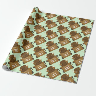 Bison Buffalo-Baby shower Cadeaupapier