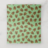 Bison Buffalo Baby shower Green (Binnenkant ongevouwen)