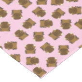 Bison Buffalo Birthday Party roze Tafelkleed (Gekanteld)