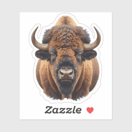 Bison / Buffalo Sticker (Vel)