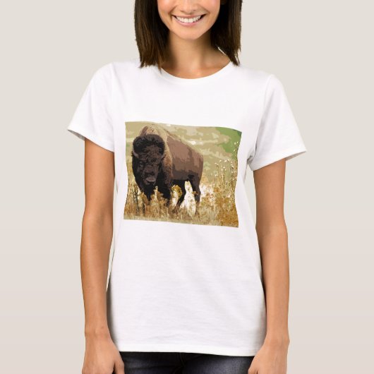 Bison/Buffalo T-shirt (Voorkant)