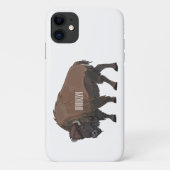 Bison cartoon afbeelding Case-Mate iPhone case (Achterkant)