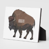 Bison cartoon afbeelding fotoplaat (Zijkant)
