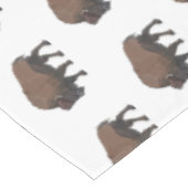 Bison cartoon afbeelding tafelkleed (Gekanteld)