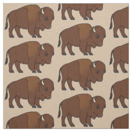 Bison Cartoon Stof
