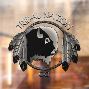 Bison Decal Custom Tribal Wildlife Window Cling