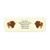 Bison Design Retouradres Etiket (Voorkant)