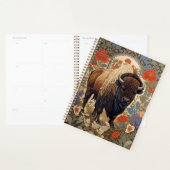 Bison élégant William Morris inspiré (Devant avec enveloppe)