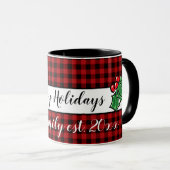 Bison festin plaid tasse de vacances, personnalisa (Devant droit)